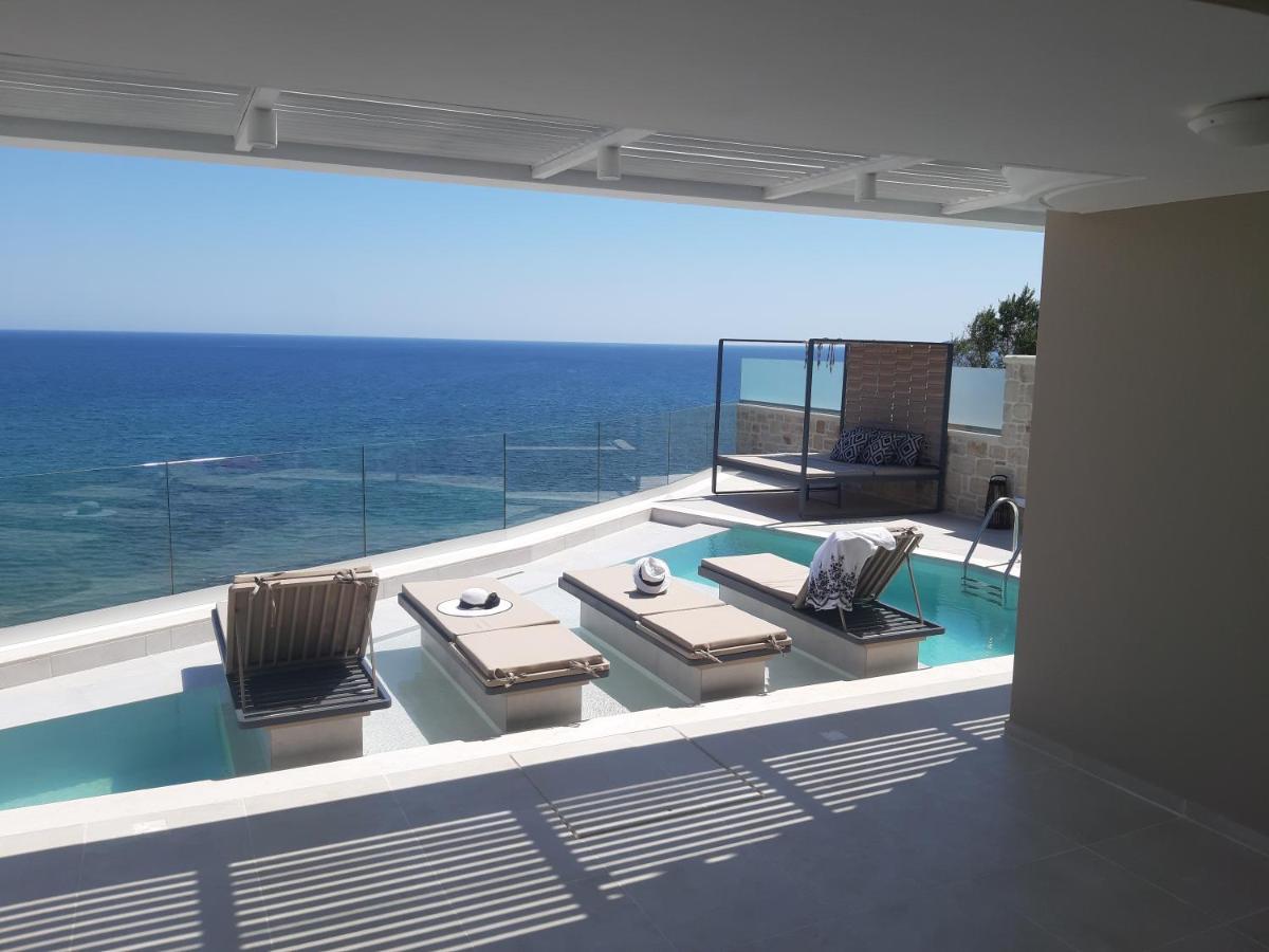 Luxury Villa Dioskouroi Eco Pool & Jacuzzi Kalívesz Kültér fotó