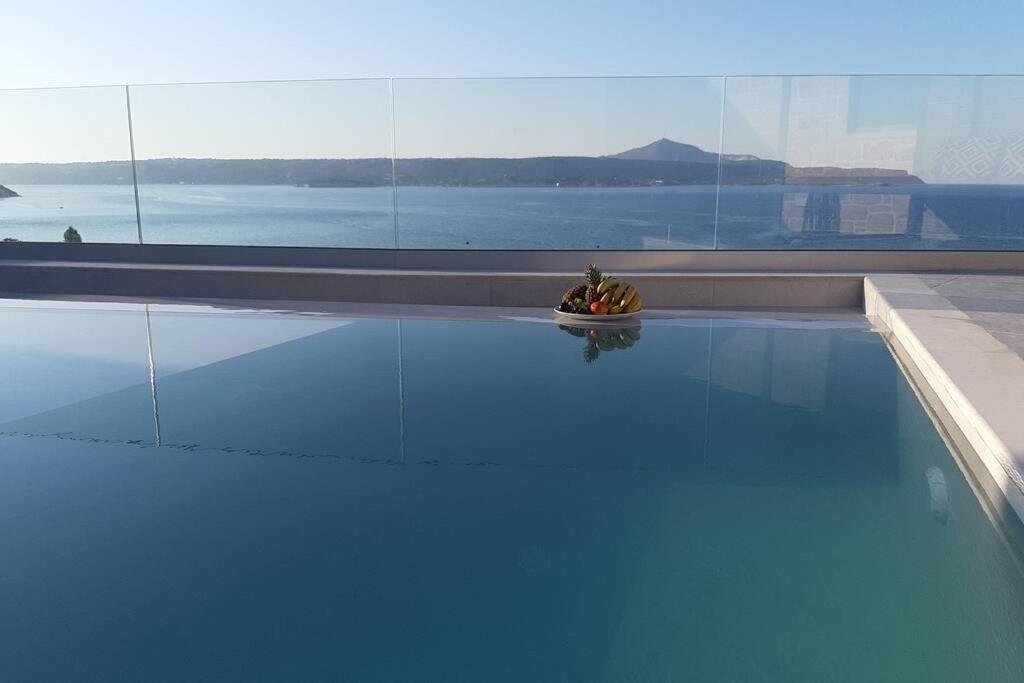 Luxury Villa Dioskouroi Eco Pool & Jacuzzi Kalívesz Kültér fotó