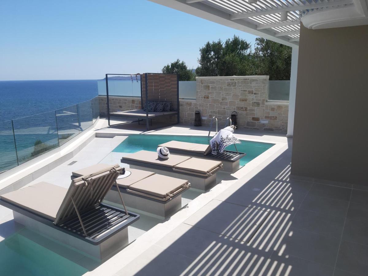 Luxury Villa Dioskouroi Eco Pool & Jacuzzi Kalívesz Kültér fotó