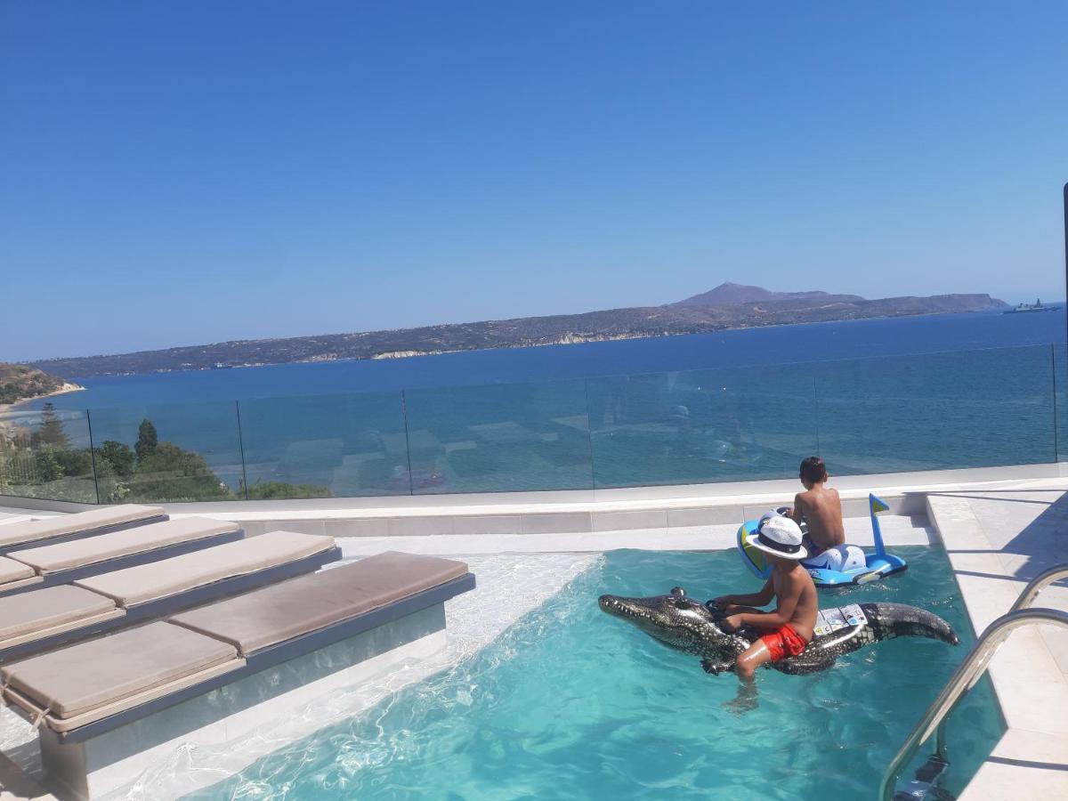 Luxury Villa Dioskouroi Eco Pool & Jacuzzi Kalívesz Kültér fotó